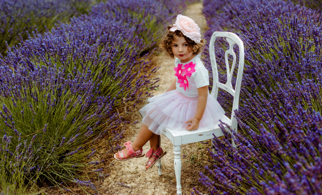 Cerchietto capelli bambina con fiore - Giulia Mantelline